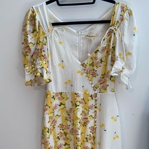 New for love and lemons Savannah wrap dress Small